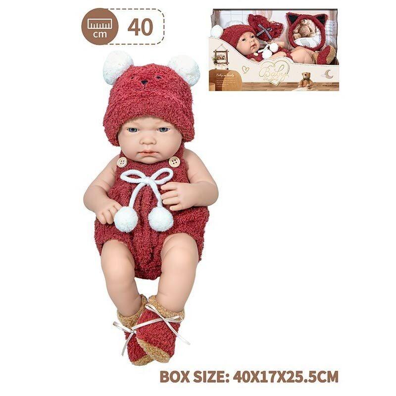 Пупс дитячий 8804-2 знімний одяг, довжина 34 см, м’якотілий, аксесуари, фото 1