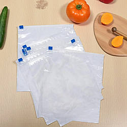 Пакет із замком слайдером 25x35 см 25 шт зіп пакети з бігунком, герметичні пакети для заморожування