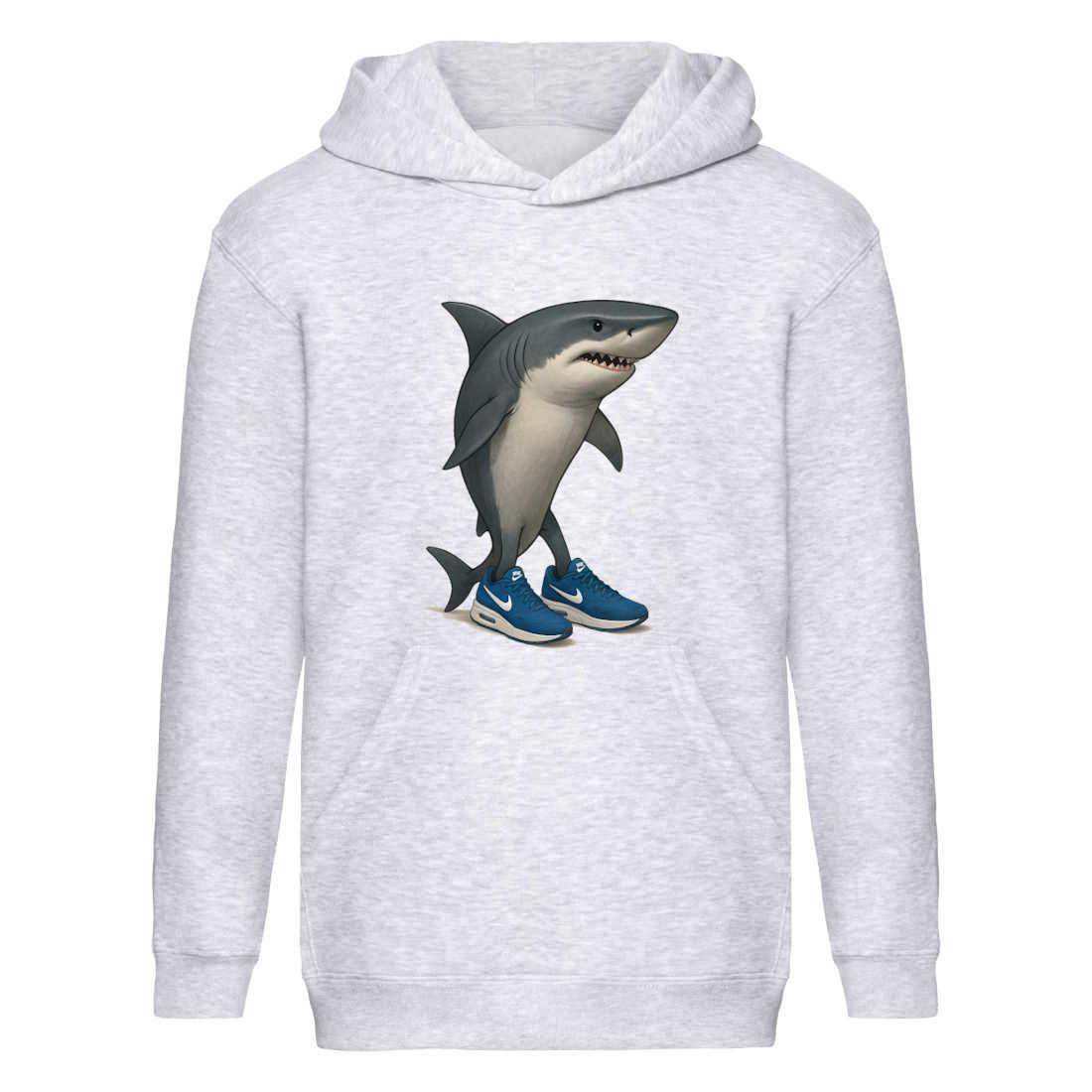 Худі Брейнрот Тралалеро Тралала італійський мем (brainrot Tralalero Tralala 005) сіре, 116-128-140-152-164 розмір, фото 1