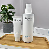 Набір BlueM Oxygen (ополіскувач 500 мл без фтору + зубна паста 75 мл з фтором)