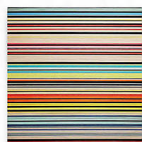 Квадратна картина «Кольорові лінії» Сучасна яскрава абстракція Друк на полотні, настінний декор 40х40 см, фото 5