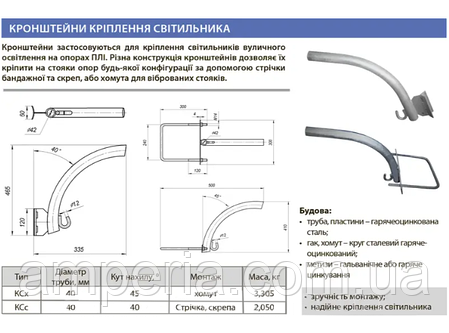 Кронштейн КСс під бандажну стрічку ЛІЗО, фото 2