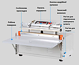 Вакууматор професійний VSS-500 (ширина запайки 500мм, 1кВт, 0,8Мпа) з газо-повітряним наповненням, фото 7