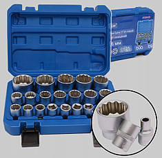 Набір торцевих головок 1/2" 12-гранних 8-36 мм Falon Tech FT2112, фото 5