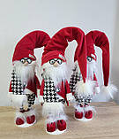Новорічна Hand made фігурка різдвяного гнома з довгою шапочкою 80 см, Скандинавський гном пр-во Україна, фото 7