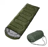 Туристичний спальник з капюшоном 210×75 см, 1.5 кг, до -30°C, фото 2