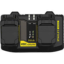 Зарядний пристрій на 2 акумулятора 18В STANLEY FATMAX SFMCB24 струм заряджання 4 А вага 1.63 кг