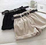 Шорти з поясом для милих дам "Вельвет", фото 2