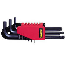 Набір з дев’яти шестигранних метричних ключів STANLEY 0-69-256 9 ключів пластиковий футляр