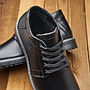 Зимові чоловічі шкіряні черевики класичні чорні утеплені з натуральної шкіри на хутрі на зиму для чоловіків, розмір 40-45, фото 6