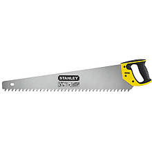 Ножівка з загартованим зубом по чарункуватому бетону (пінобетону) STANLEY 1-15-441 довжина 650 мм 1.2 зуба/дюйм