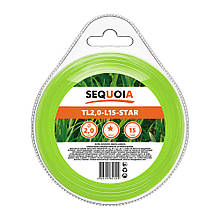 Косильна жилка SEQUOIA TL2.0-L15-Star діаметр 2.0 мм довжина 15 м