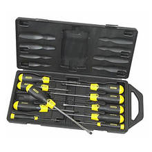 Набір з десяти викруток CushionGrip STANLEY 2-65-014 хромованадієва сталь футляр пластик