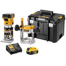 Фрезер акумуляторний безщітковий DeWALT DCW604P2 18.0В 5 Аг частота обертання 16000 - 25500 об/хв