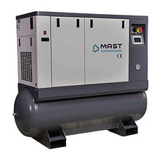 Винтовий компресор Маст LZN-8 COMBO інвертор (осушувач + ресивер 300 л, двигун з постійними магнітами)
