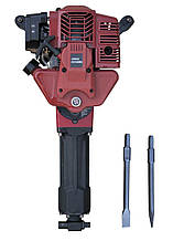 Бензиновий відбійний молоток МАСТ Баутехнік CNBK20, потужність 1,5 кВт, сила удару 20-55 Дж, 2 насадки