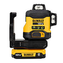 Рівень лазерний лінійний DeWALT DCLE34031D1 точність 0.3 мм на 1 м 3 промені живлення 18В XR Li-Ion