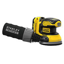 Шліфмашина ексцентрикова акумуляторна безщіткова STANLEY FATMAX SFMCW220D1S діаметр підошви 125 мм вага 1.02 кг
