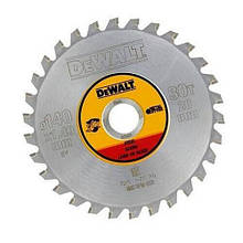 Диск пилковий METAL CUTTING DeWALT DT1923 діаметр 140 мм кількість зубів 30 ширина пропила 1.49 мм