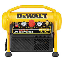 Компресор повітряний безмасляний DeWALT DPC6MRC потужність 1.1 кВт об'єм ресивера 6 л