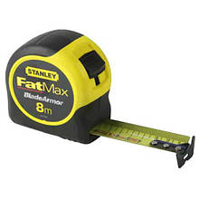 Рулетка вимірювальна FatMax Blade Armor довжина 8 м ширина 32 мм в корпусі з АВС-пластика STANLEY 0-33-728 клас точності II