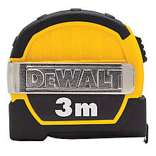Рулетка вимірювальна TOUGH 3 м х 12.7 мм DeWALT DWHT36098-1 клас точності II матеріал корпусу АВС-пластик