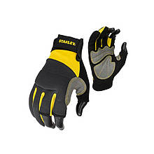 Рукавички Stanley універсальні частково відкриті з додатковими накладками на долоні та пальцях STANLEY розмір L/9