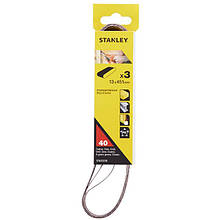 Шліфувальна стрічка STANLEY STA33376 ширина 13 мм довжина 451 мм комплект з 3 шліфувальних стрічок