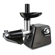 М'ясорубка BLACK+DECKER BXMMA1000E потужність 300/1000 Вт 2 режими реверс 3 диска з нержавіючої сталі