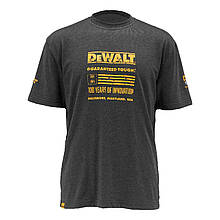 Футболка 100 YEAR T-SHIRT DeWALT DWC240-004-L Сірий Розмір L 65% поліестер 35% бавовна