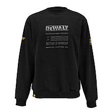 Світшот 100 YEAR LOGO SWEATSHIRT DeWALT DWC237-001-XXL чорний матеріал 65% поліестер 35% бавовна