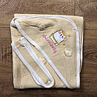 Рушник куточок для купання конверт новонароджених Шайнібейби мікрофібра преміум, фото 5