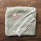 Рушник куточок для купання конверт новонароджених Шайнібейби мікрофібра преміум, фото 6