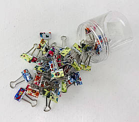 Біндер 19 мм Квіти метал. (DSCN5387-19)