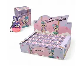 Іграшка яйце з сюрпризом Зайчик бузковий з брелоком, 10см