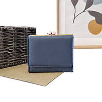 Жіночий маленький гаманець штучна шкіра синій Арт.CZ-347-4 blue Saralyn (541)