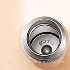 Термос вакуумний 500 мл, з нержавіючої сталі + 3 чашки, Рожевий / Термос з ізоляційним кухлем, фото 5