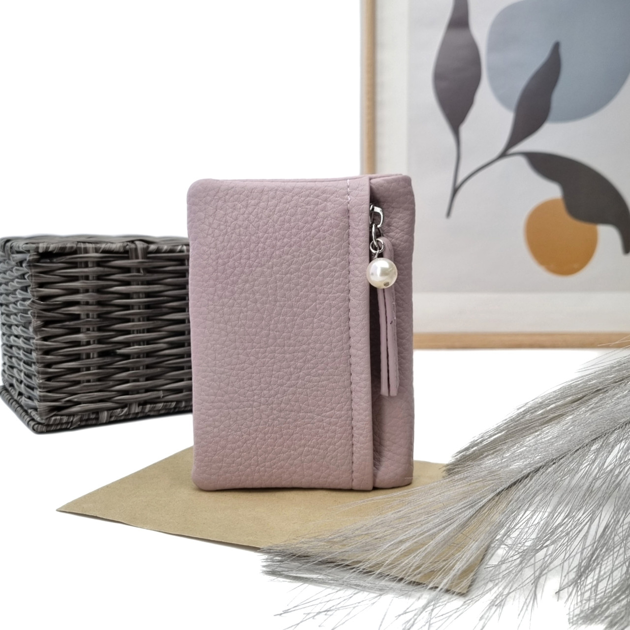 Гаманець стильний штучна шкіра фіолетовий Арт.Y-0038B purple Saralyn (54), фото 1