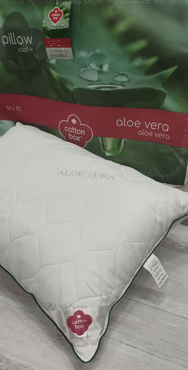 Подушка Aloe Vera Cotton Box 50 x 70 см біла, фото 1