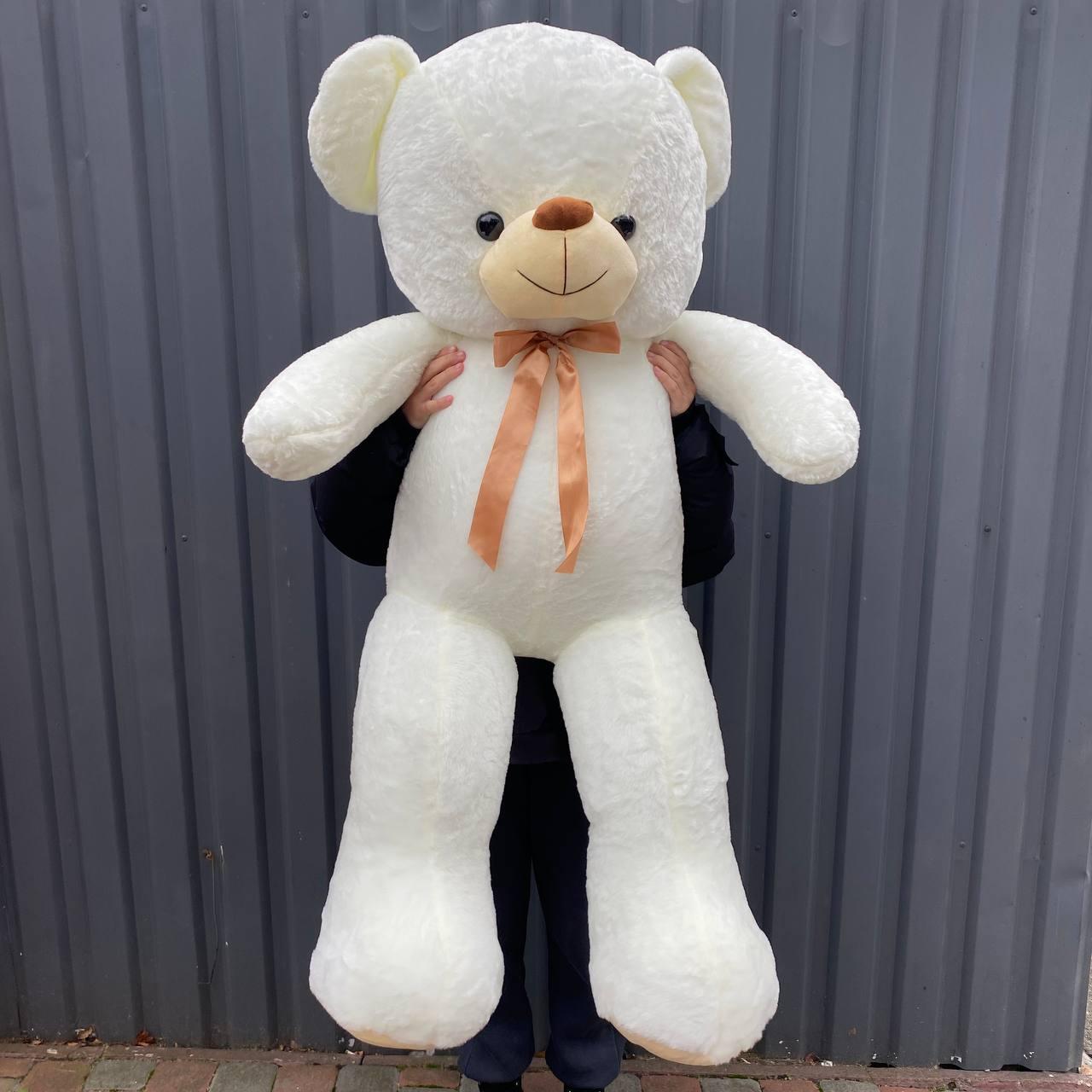 Великий плюшевий білий ведмедик 120 см, фото 1