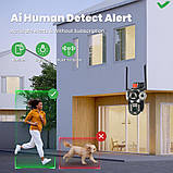 Камера відеоспостереження вулична 4G з Sim карткою 8Мп FullHD з двома об’єктивами Нічне баченням Датчик руху, фото 7