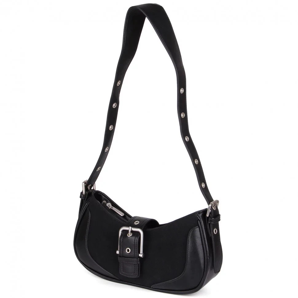 Сумка кросс-боди экокожа черный Арт.CM7730 black DavidJones Франція