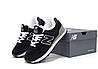 Зимові кросівки New balance 574 Winter хутро Нью Баланс чорно-білі замшеві чоловічі жіночі, фото 4