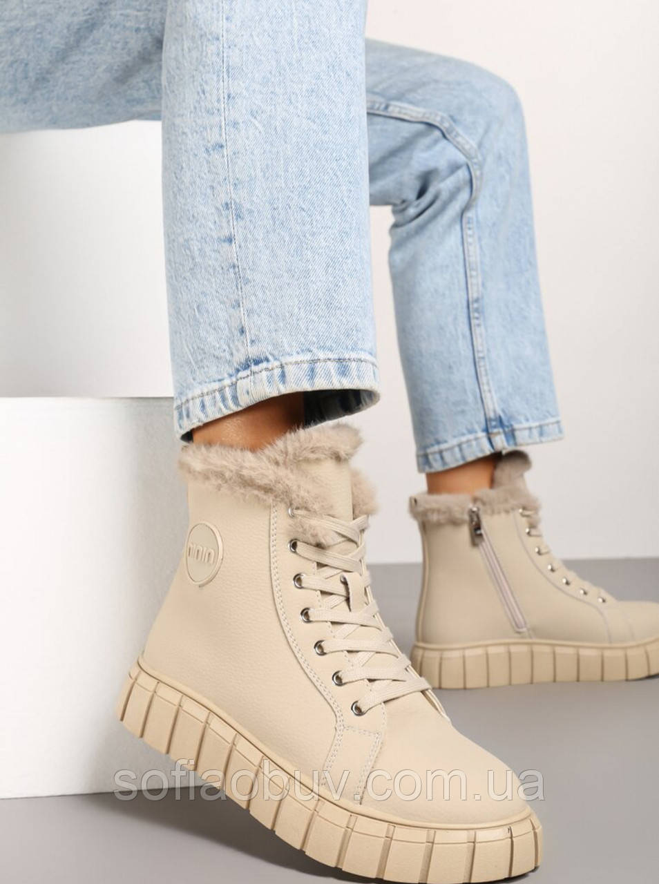 Ботинки утепленні хутром PL, фото 1