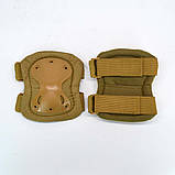 Комплект захисту тактичні наколінники та налокітники койот, фото 6