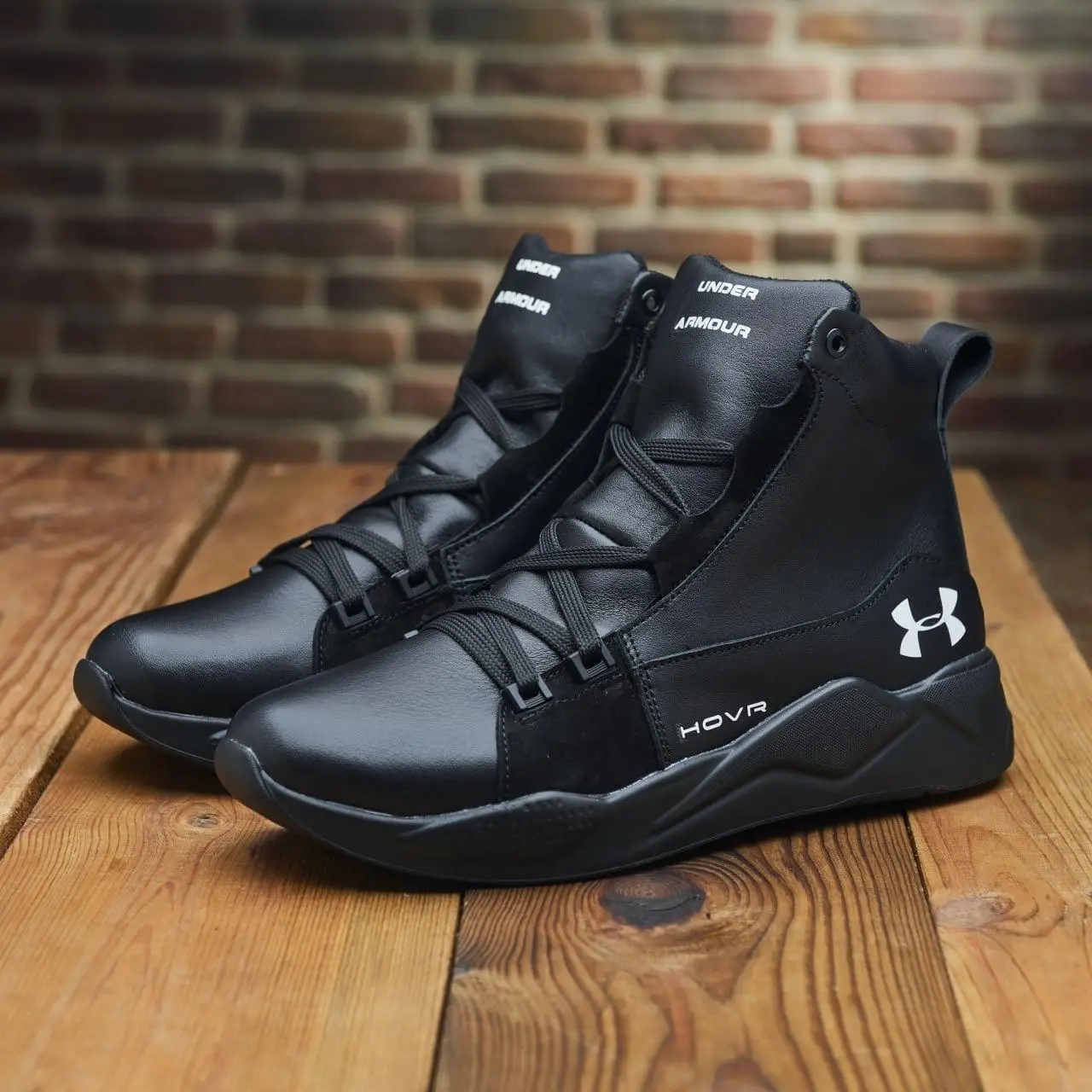 Зимові чоловічі шкіряні черевики, кросівки чорні утеплені з натуральної шкіри на хутрі на зиму для чоловіків, розмір 40-45, фото 1