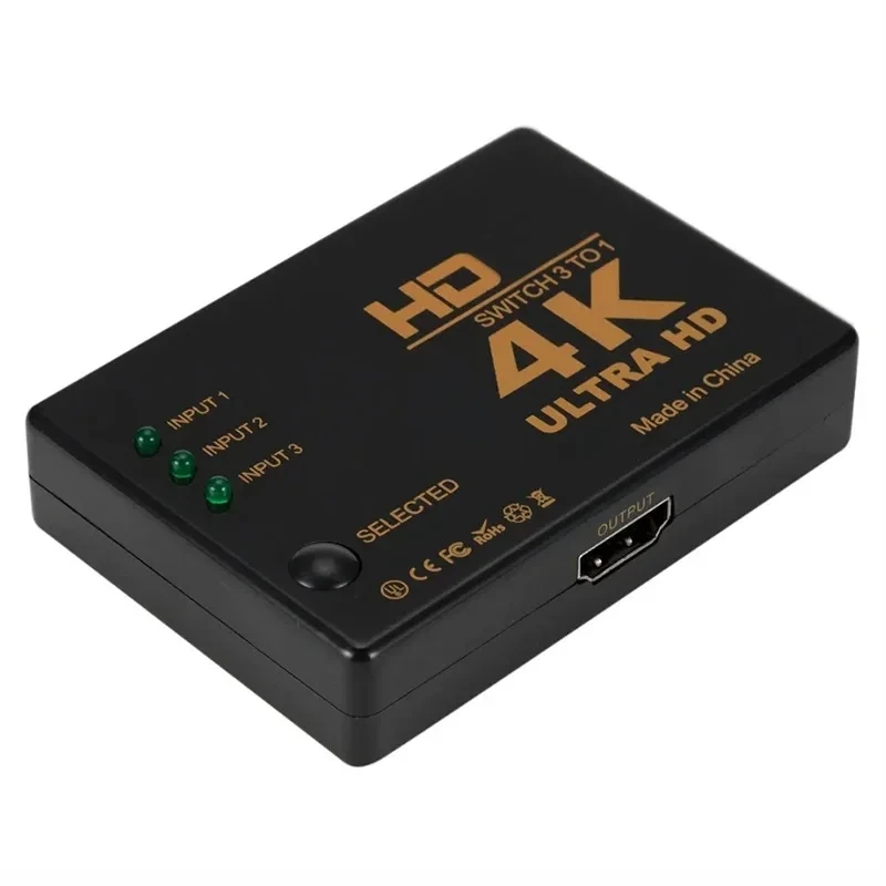 Комутатор HDMI 4K 3 входи 1 вихід - HDMI Switch 3 to 1, фото 1