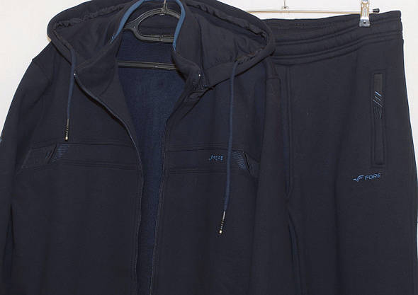 Спортивний костюм чоловічий теплий Fore 3095 (3XL,4XL.5XL,6XL,7XL), фото 3