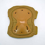 Комплект захисту тактичні наколінники та налокітники койот, фото 9