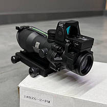 Приціл оптичний ACOG 4x32 RMR із додатковим малим коліматором (Китай), фото 5